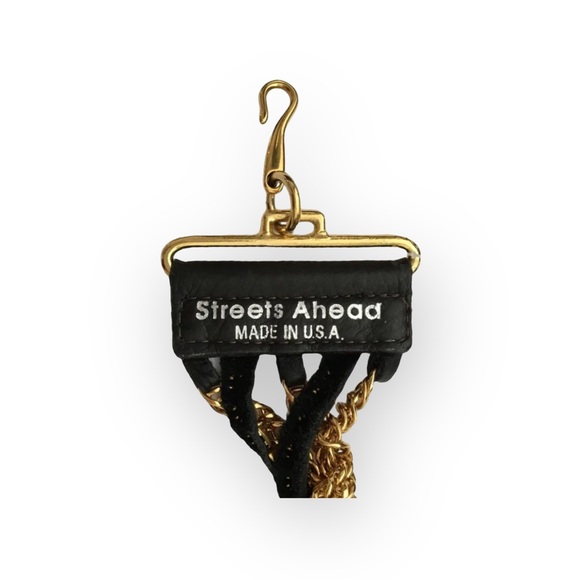 new LF ♐︎ Streets Ahead ♐︎ Twisted Multi Chain Leather Belt  ♐︎ Black + Gold ♐︎ - Picture 12 of 16